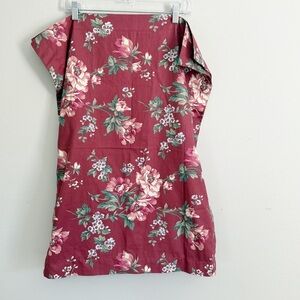 RALPH LAUREN Set Of Two Red Country Floral MARSEILLES Pillow Shams Standard